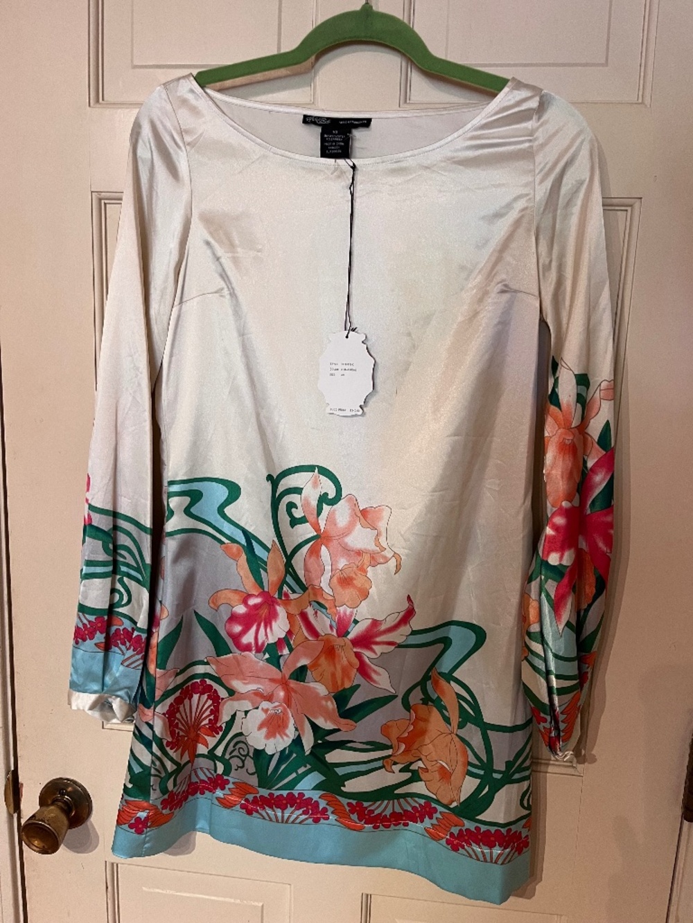 HALE BOB Silk mini shirt dress - XS - NWT